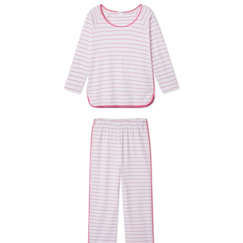 LAKE Pima Long Set Rose Size XS Tall Rose Color
